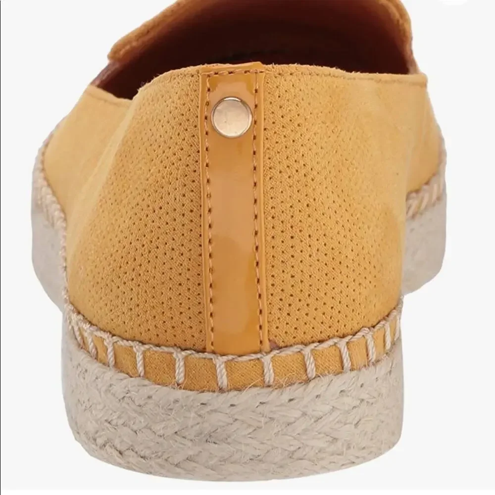 NWOT Dr. Scholl’s Slip On Yellow Espadrille